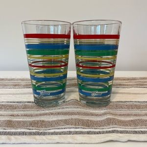 Fiestaware drinking glass set